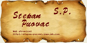 Stepan Puovac vizit kartica